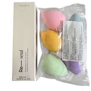 Haley’s Re-Seal Makeup Setting Spray + 5 Beauty Sponges Bundle • New